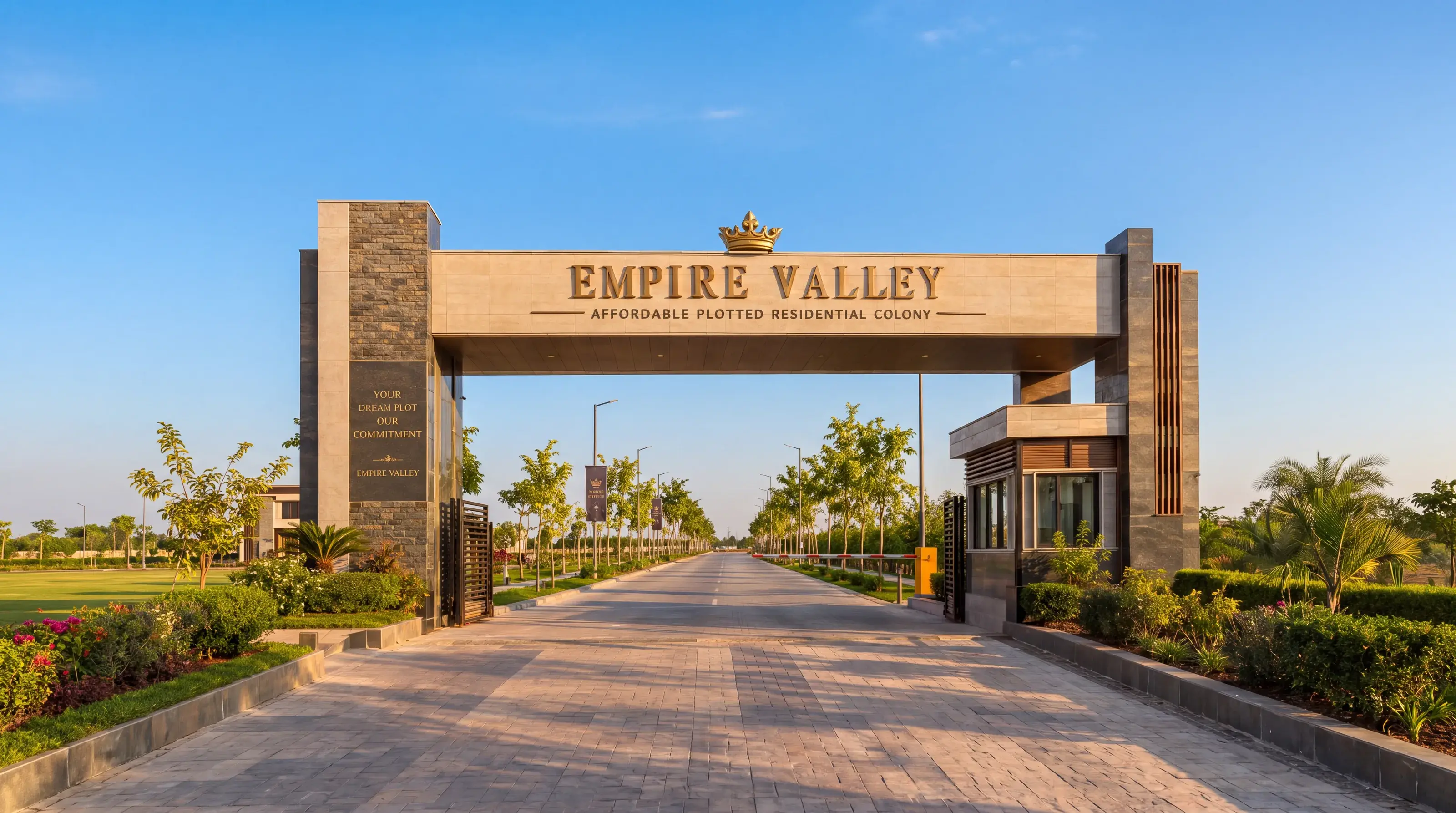 Main entrance gate — artist's impression