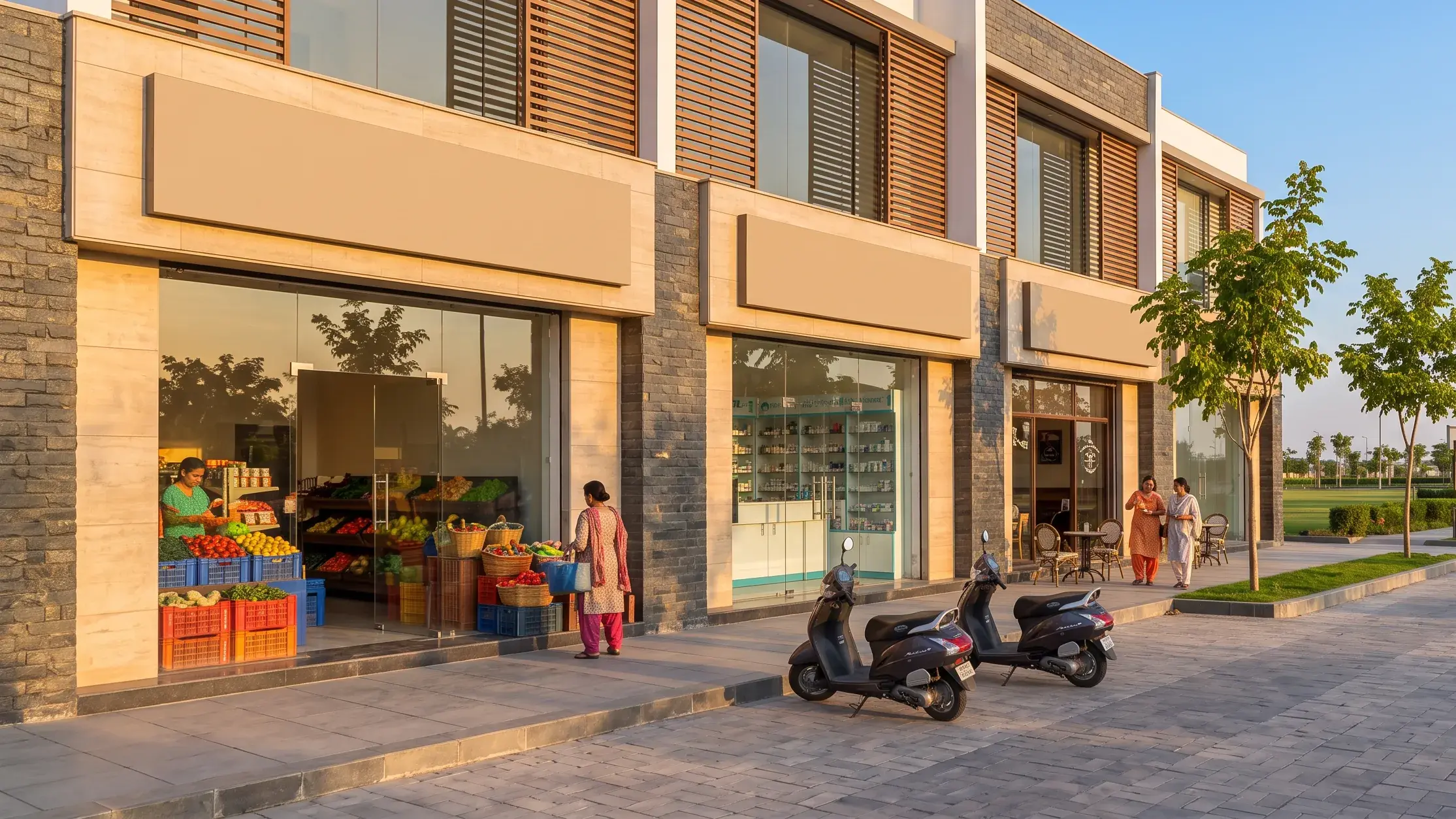 Daily-needs shops — artist's impression