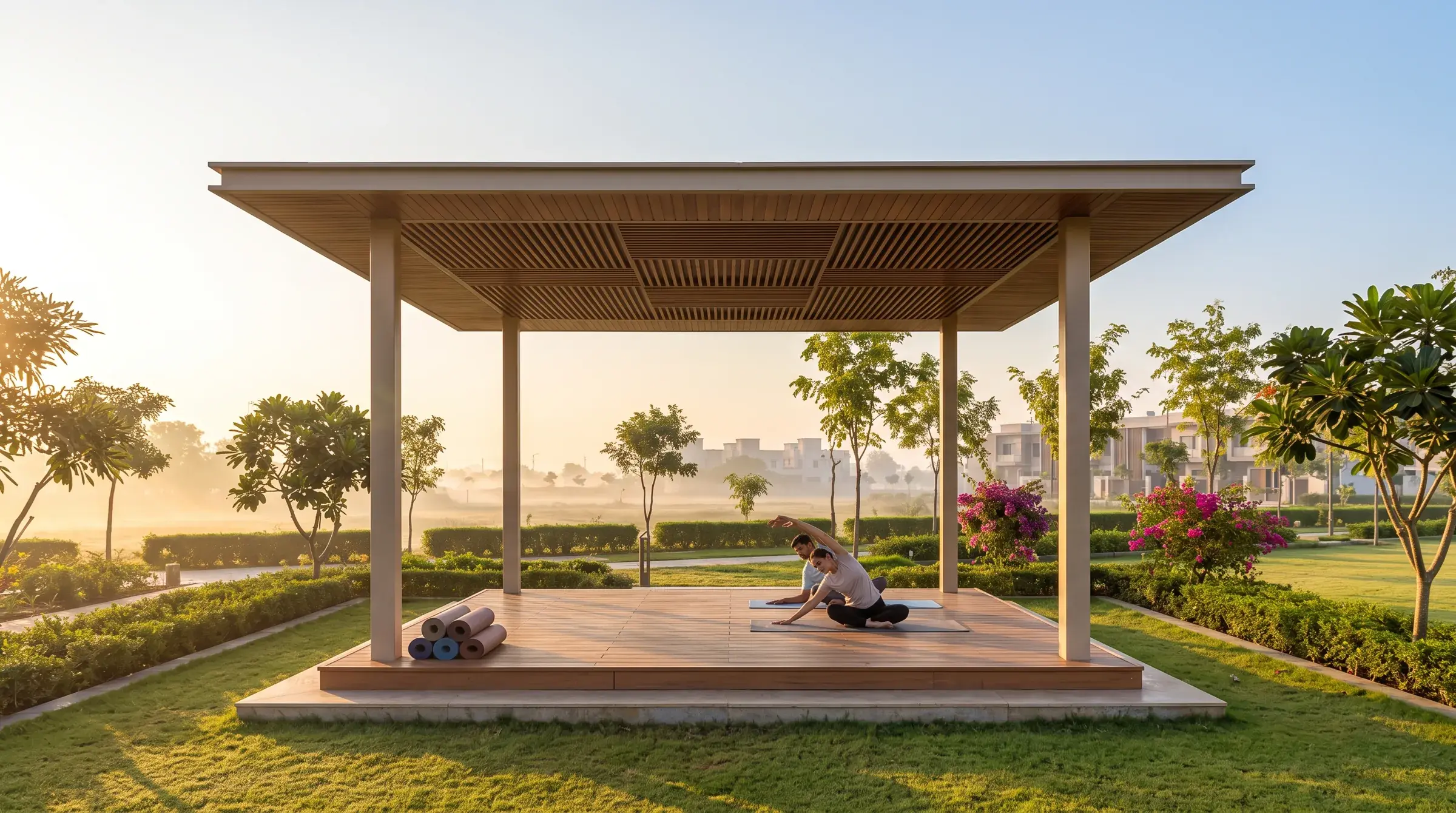 Yoga & meditation deck — artist's impression